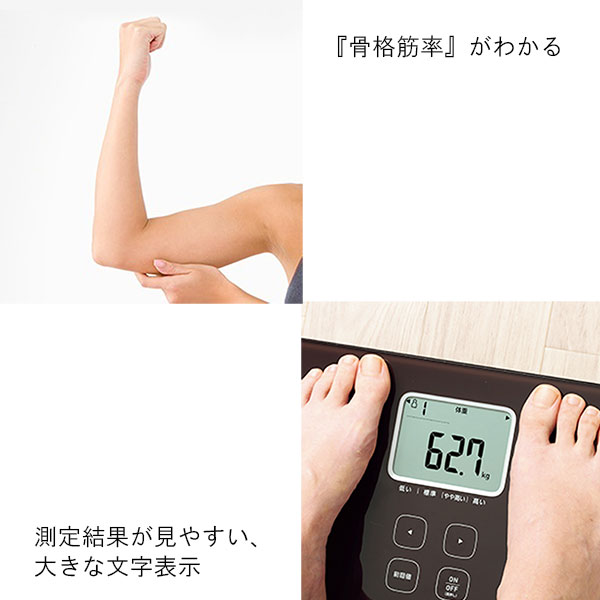 オムロン 体組成計（体重計）カラダスキャン 両足測定タイプ HBF-236