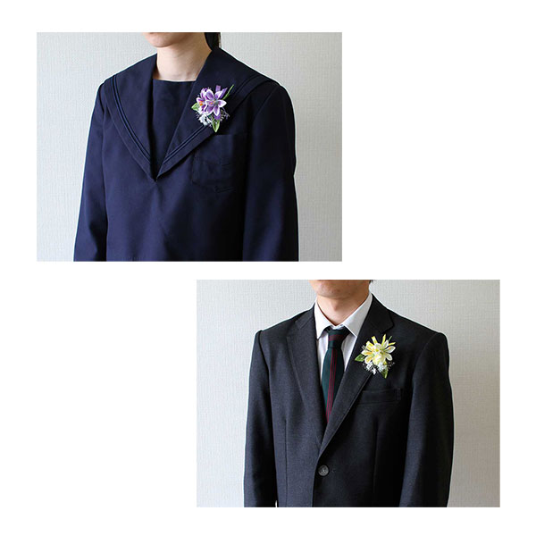 コサージュ NEW ミニリリー×3輪 | 記念品名入れ工房