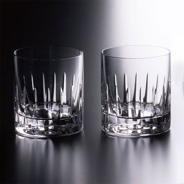 NARUMI グラスワークス クラウン ペアオールドロックグラス 310ml