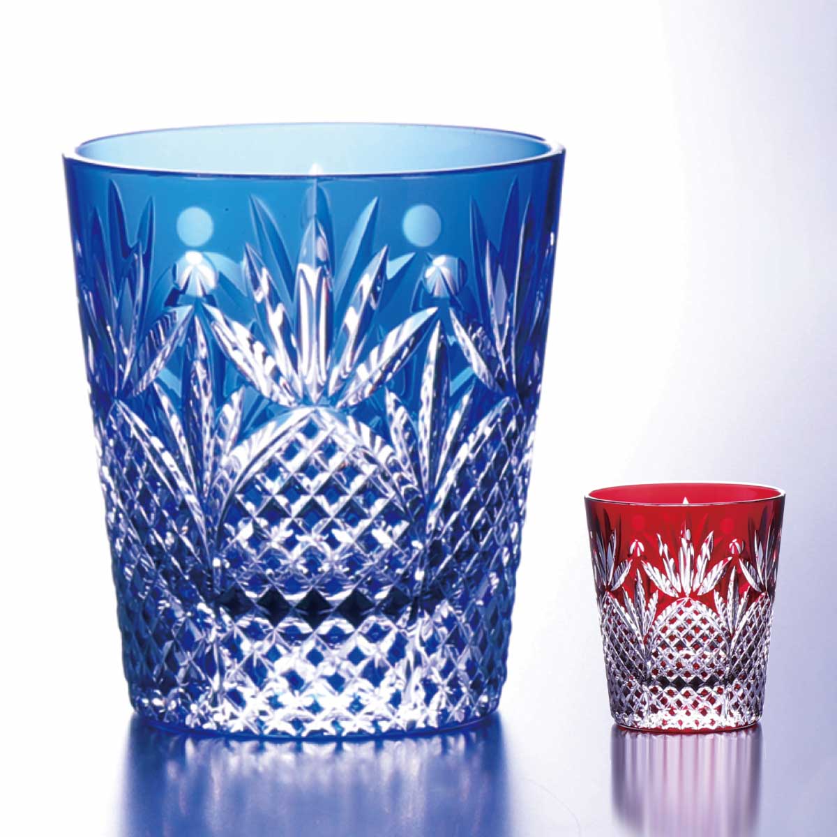 鉛筆アート「花とロックグラス」 NARUMI グラスワークス ワルツ ペアオールドロックグラス 250ml