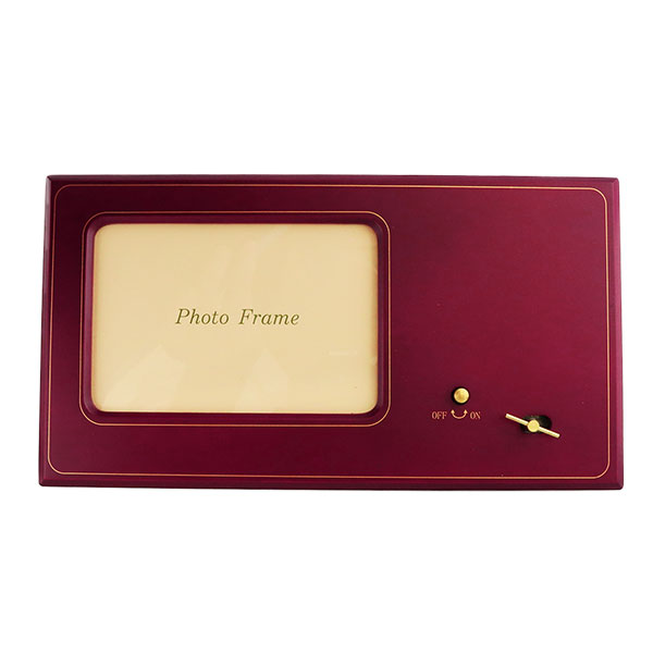 園歌・校歌・社歌】オルゴール付木製フォトフレーム L判 | 記念品名