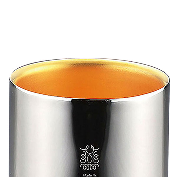 Made in 燕】二重構造ステンレスカップ（内金メッキ：24K） 250ml